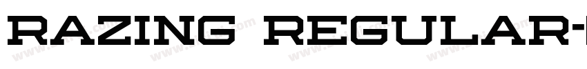 Razing Regular字体转换 Razing Regular字体转换